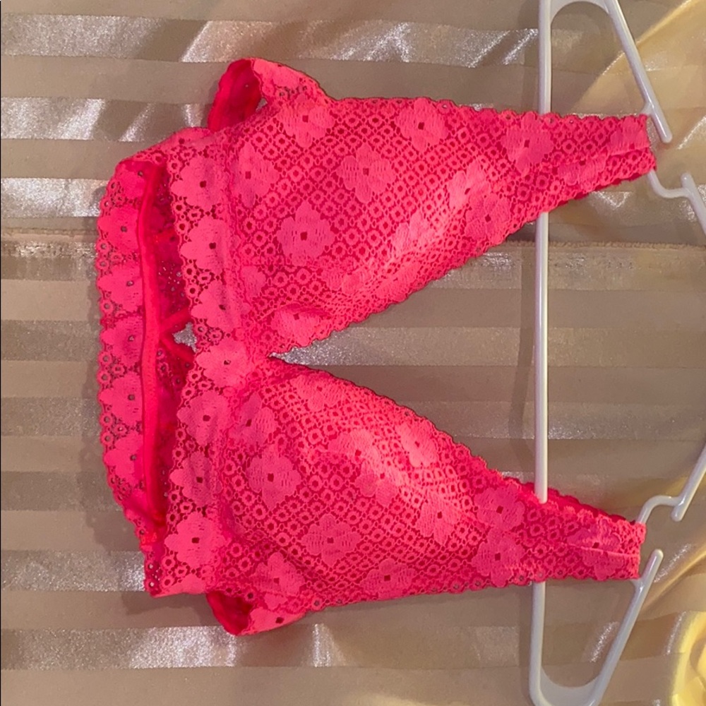 pink bralette